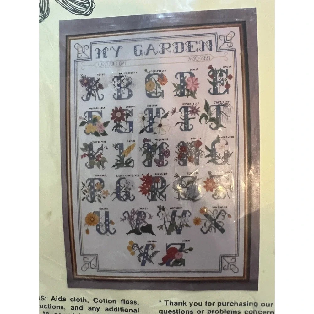 Studio M Needle  Craft Collection My Garden Cross  Stitch Kit‎ 17